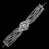 Bridal Wedding Bracelet 8431 Silver Clear