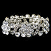 Silver Clear Crystal Bridal Wedding Stretch Bridal Wedding Bracelet 8661