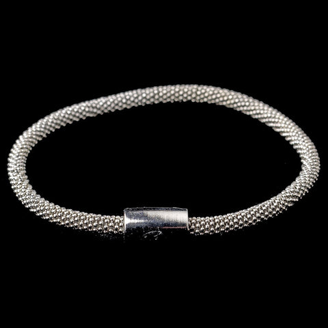 Antique Silver Magnet Bridal Wedding Bracelet 8816