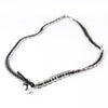 Silver Black Wrap Fashion Bridal Wedding Bracelet 8831