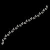 Silver Clear Marquise CZ Crystal Bridal Wedding Tennis Clasp Bridal Wedding Bracelet 9253