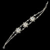 Bridal Wedding Bracelet 971 Silver Clear AB