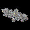 Stunning Antique Silver AB Bridal Wedding Hair Barrette 5070