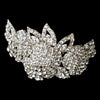 Bridal Wedding Hair Barrette 5100 Silver Clear