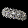 Rhodium Silver w/ AB & Clear Bridal Wedding Hair Barrette 8336