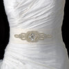 * Decadent Faux Pearl & Rhinestone Bridal Wedding Sash Belt 10