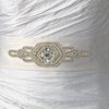 * Decadent Faux Pearl & Rhinestone Bridal Wedding Sash Belt 10