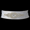 * Decadent Faux Pearl & Rhinestone Bridal Wedding Sash Belt 10