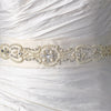 * Pearl & Rhinestone Accented Bridal Wedding Sash Belt 18