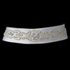 * Pearl & Rhinestone Accented Bridal Wedding Sash Belt 18