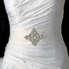 * Pearl & Rhinestone Bridal Wedding Sash Belt 5