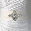 * Pearl & Rhinestone Bridal Wedding Sash Belt 5
