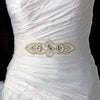 * Pearl & Rhinestone Accented Bridal Wedding Sash Belt 8