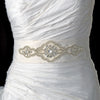 * Pearl & Rhinestone Bridal Wedding Sash Belt 9