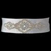 * Pearl & Rhinestone Bridal Wedding Sash Belt 9