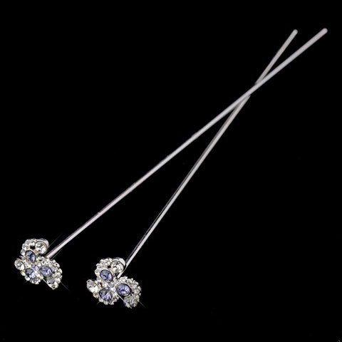 Sparkling Bridal Wedding Bouquet Swirls - (Sold in Sets of 2)