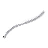 Silver Clear Follow Me Cubic Zirconia Bridal Wedding Bracelet B 2026