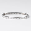 Rhodium Clear CZ Bangle Bridal Wedding Bracelet 82080