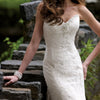 Bridal Wedding Bracelet 8399 Silver Ivory Clear