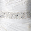 Sheer Organza Embroidered Ivory Ribbon Beaded Bridal Wedding Belt/Bridal Wedding Headband 260