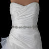 Rhinestone Beaded Bridal Wedding Sheer Ribbon Belt 288