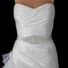 Pearl Rhinestone Beaded Bridal Wedding Belt 313
