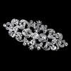 Rhodium Silver Clear Rhinestone Vintage Bridal Wedding Hair Barrette 1000