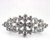 Rhodium Silver Clear Rhinestone Vintage Bridal Wedding Hair Barrette 1000