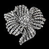 Elegant Vintage Crystal Bridal Wedding Hair Pin for Bridal Wedding Hair or Gown Bridal Wedding Brooch 11 Silver Clear