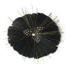 * Black Feather Bridal Wedding Brooch 132