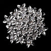 * Antique Silver Rhinestone Flower Bridal Wedding Brooch 152