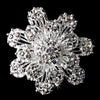 Silver Clear Rhinestone Bridal Wedding Brooch 3167