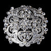 Antique Clear Rhinestone Vintage Style Bridal Wedding Brooch 3181