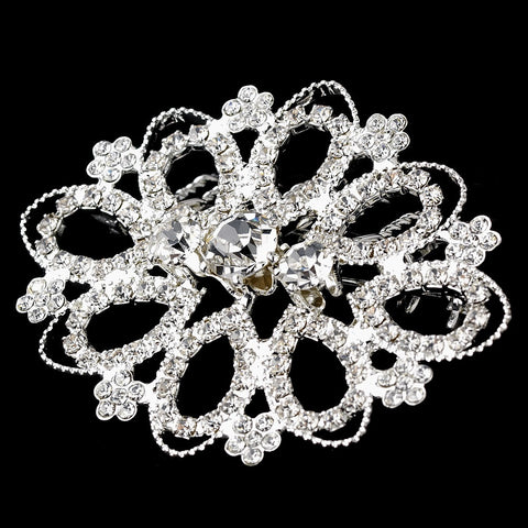 * Elegant Vintage Filigree Bridal Wedding Brooch 5