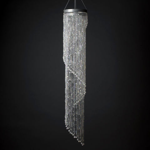 Diamond Cut Crystal Spiral Chandelier 9-4 AB