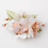 Rose White Sheer Organza Mesh Pearl Bridal Wedding Hair Flower Bridal Wedding Hair Clip