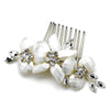 * Classic Floral Swarovski Crystal Bridal Wedding Hair Comb 8244