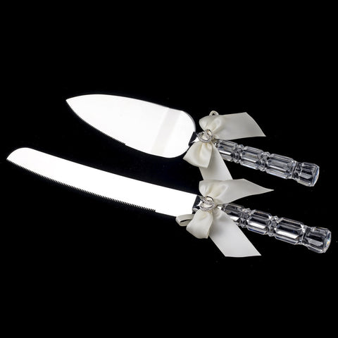 Two Bridal Wedding Rings Bridal Weddng Cake Server Set 763