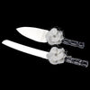 Ivory Flower Bridal Weddng Cake Server Set 804