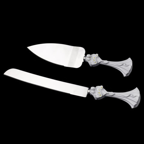 Bride & Groom Bridal Weddng Cake Server Set 421