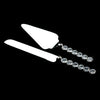 Silver Crystal Bridal Weddng Cake Server Set 25586