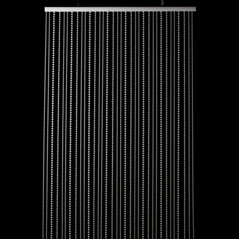 White 2 Pearl Ball Chain 6mm, 8mm, 10mm Curtain 5-6