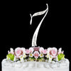 Sparkle ~ Silver & Gold Plated Individual Number Crystal Bridal Wedding Cake Toppers