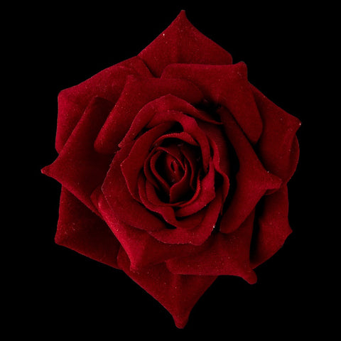 Red Rose Bridal Wedding Hair Clip for Bridal Wedding Day - Bridal Wedding Hair Clip 401 Red