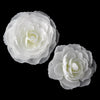 Elegant Bridal Wedding Hair Clip Pair - Bridal Wedding Hair Clip 404 with Bridal Wedding Brooch Pin