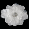 Beautiful Crystal Accented Flower Bridal Wedding Hair Clip or Bridal Wedding Hair Clip Bridal Wedding Brooch 426 White or Ivory