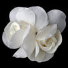 Elegant Double Rose Flower Bridal Wedding Hair Clip 427 with Bridal Wedding Brooch Pin