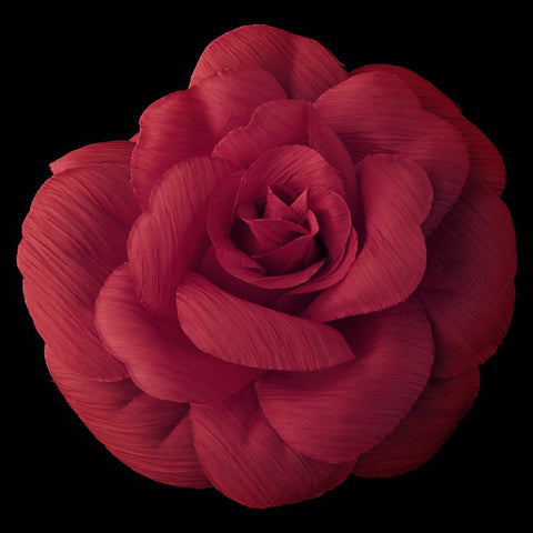 * Vibrant Pink Rose Flower Bridal Wedding Hair Bridal Wedding Elastic Bridal Wedding Hair Clip 480