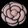 * Oldies Black & Rum Pink Flower Bridal Wedding Hair Clip 9944 with Bridal Wedding Brooch Pin