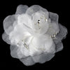 * Precious Dahlia Flower Bridal Wedding Hair Accessory with Genuine Swarovski Crystals 1134